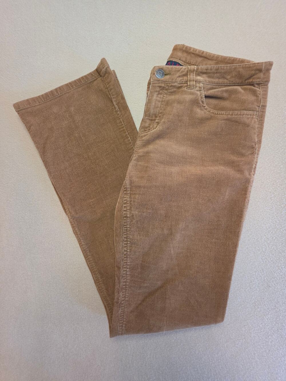 Ralph Lauren Vintage Women's Corduroy Flare/Bootcut Stretch Pants Tan/Camel Sz 2